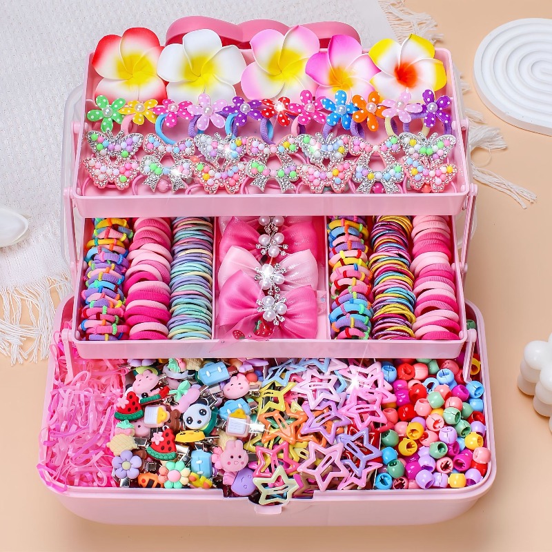 Travel Accessories For 10 Year Old Girl - 546Pcs Bow High Elastic Hair Accessories