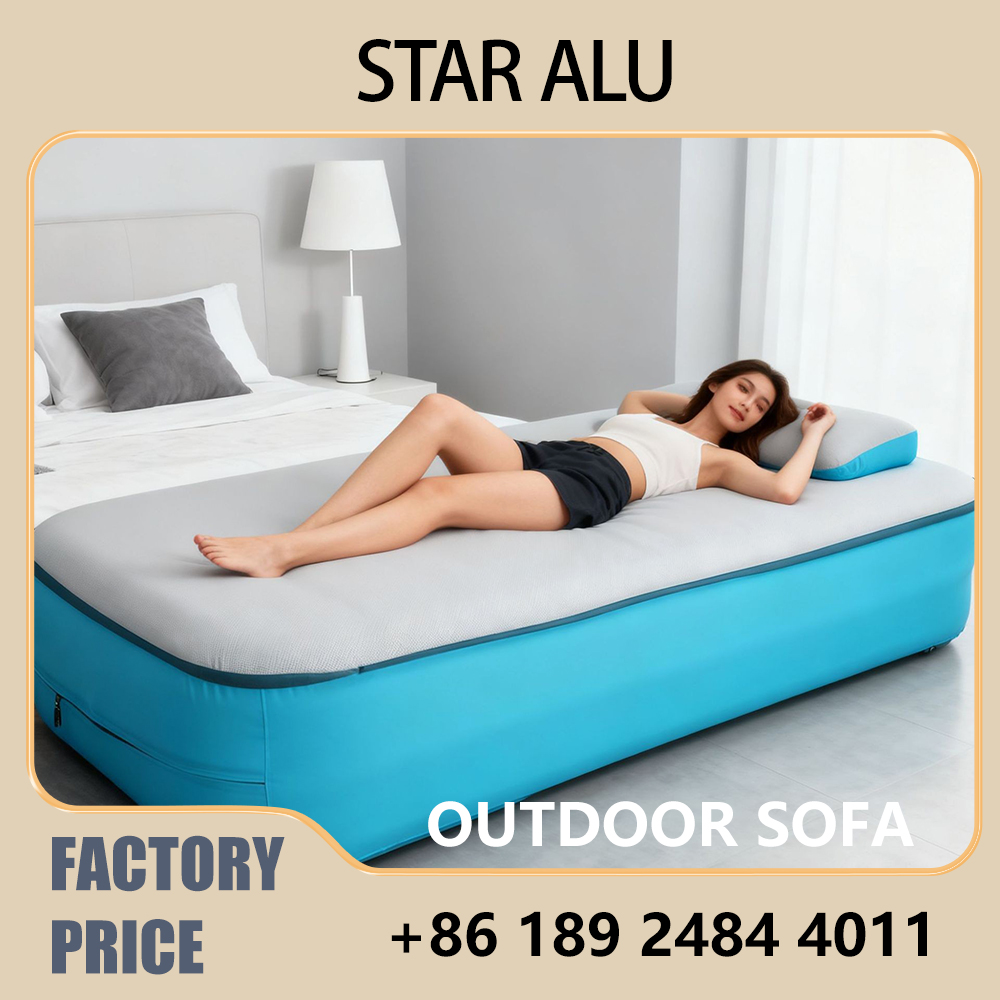 Travel Pillow Inflatable - Inflatable Camping Mattress with Built-in Pillow,