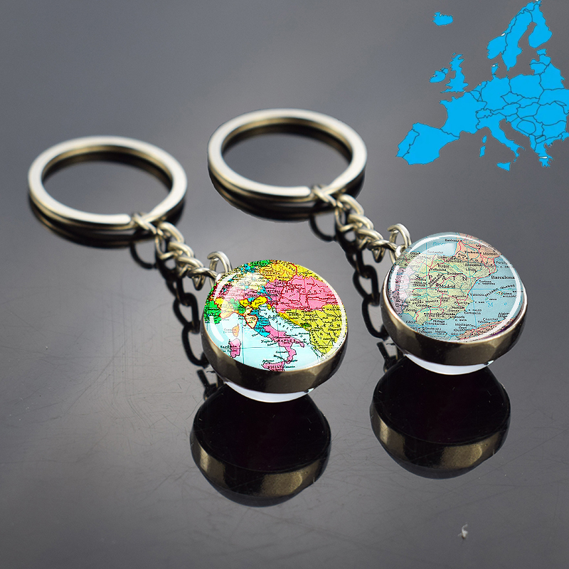 Travel Accessories Italy - European Countries Map Keychain France Spain