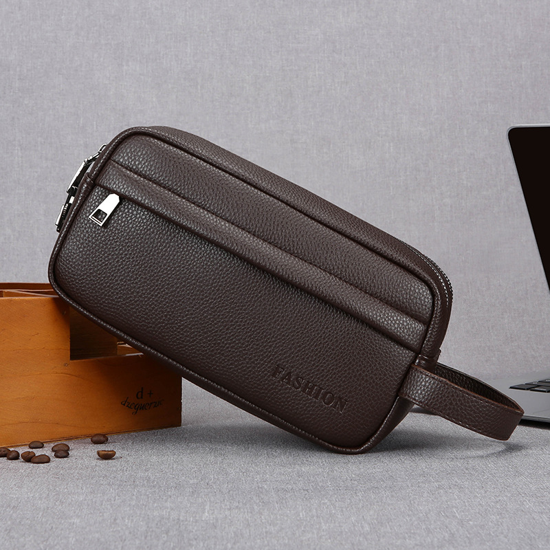 Travel Accessories Box - Vintage Men Hand Clutch Bag Large