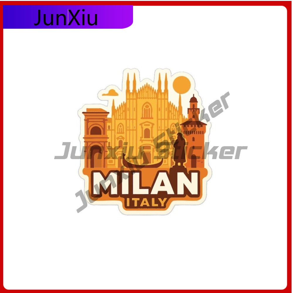 Travel Accessories Italy - Milan Italy Travel Sticker Vinyl Decal