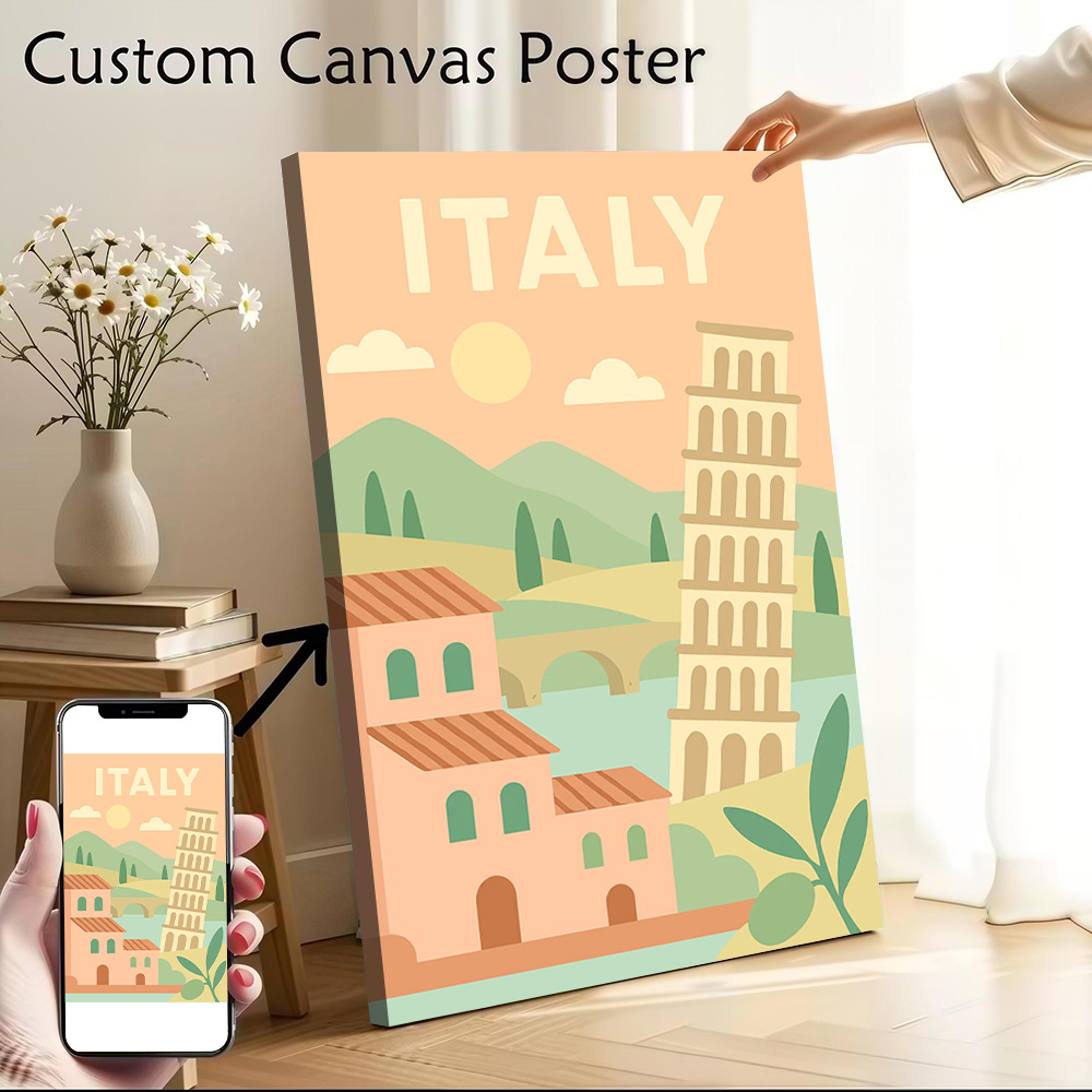 Italy Travel Canvas Wall Arts  - Travel Accessories Italy review and price