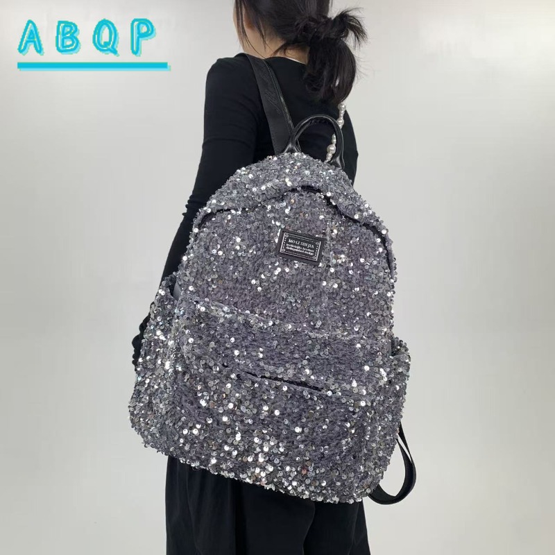 New Women's Sequined Backpack  - Travel Accessories Luxury Brands review and price