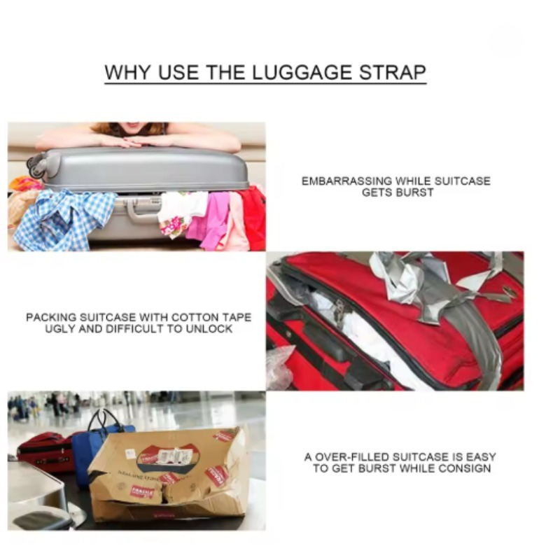 Straight Shaped Luggage Straps - Luggage Strap Belt review and price