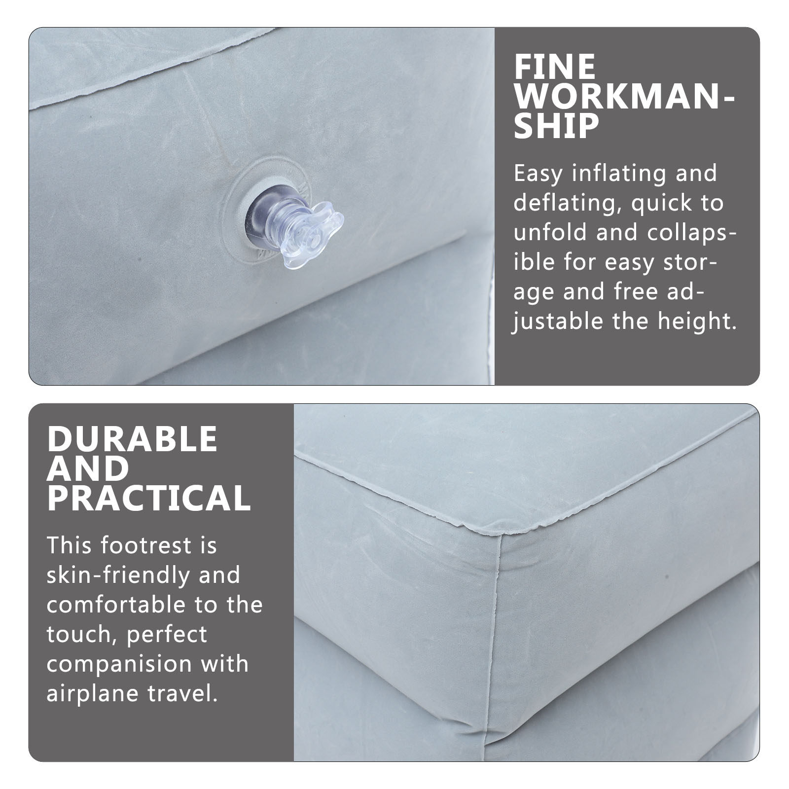 1Set Inflatable Foot Rest Pill - Travel Pillow Inflatable review and price