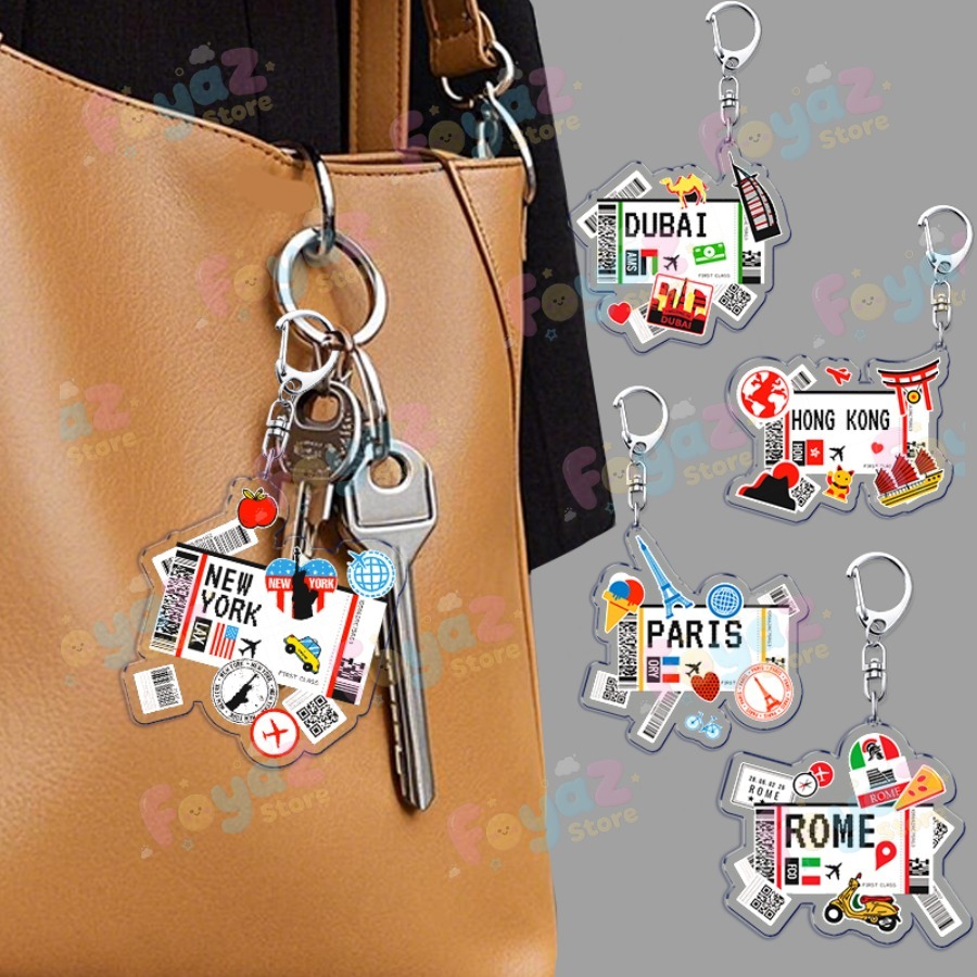 Retro Traveling Plane Keychain - Travel Accessories New York review and price