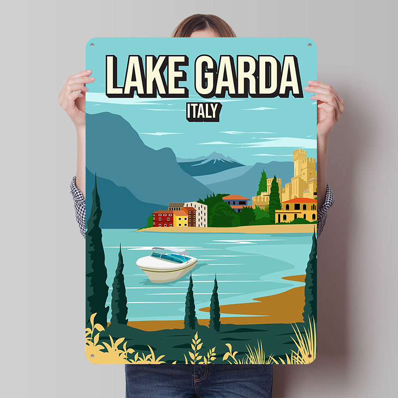 Lake Garda Italy Travel Metal  - Travel Accessories Italy review and price