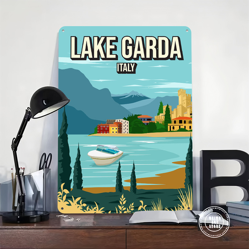 Lake Garda Italy Travel Metal  - Travel Accessories Italy review and price