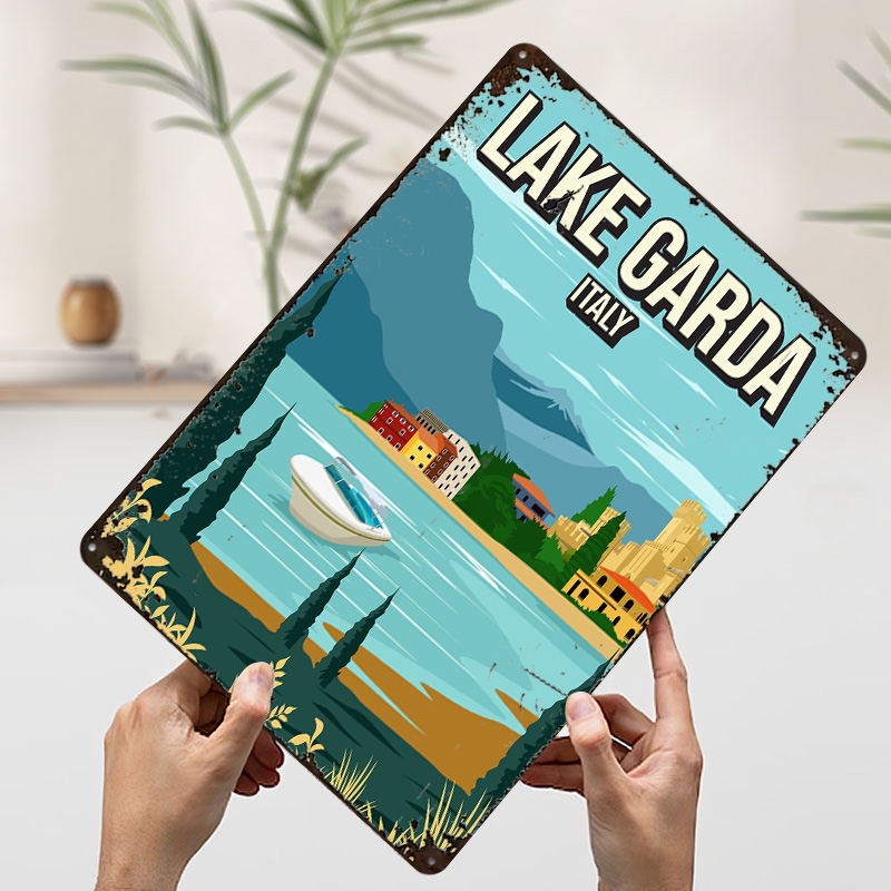 Lake Garda Italy Travel Metal  - Travel Accessories Italy review and price