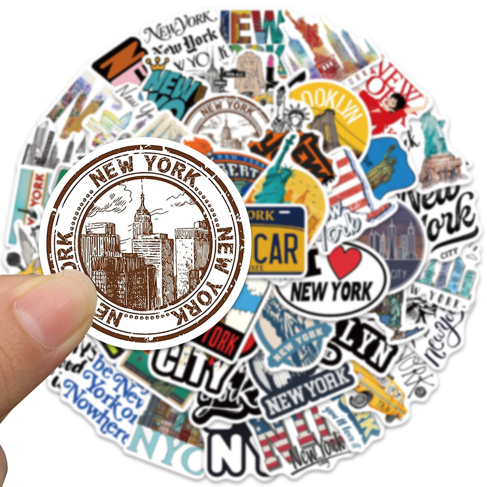 10/30/50PCS Cartoon New York C - Travel Accessories New York review and price