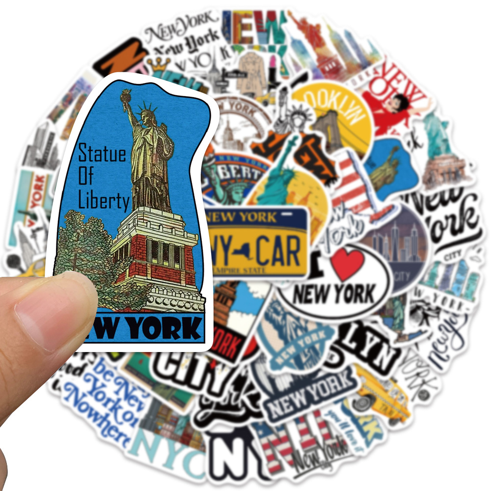 10/30/50PCS Cartoon New York C - Travel Accessories New York review and price