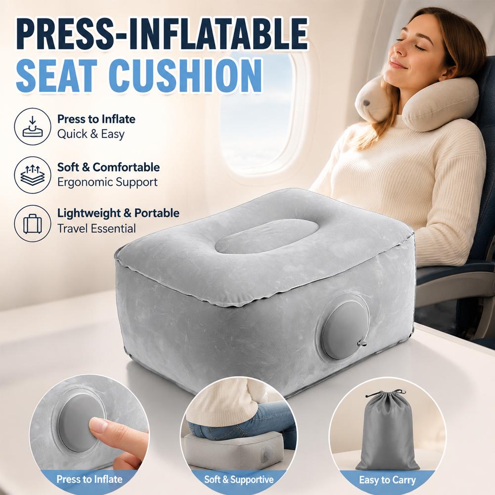 Press-Type Inflatable Cushion  - Travel Pillow Inflatable review and price