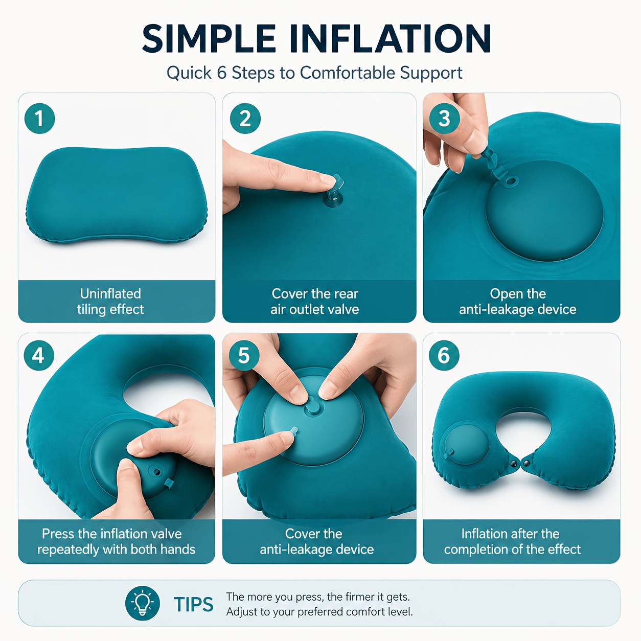 SPDJUMPER Inflatable Travel Ne - Travel Pillow Inflatable review and price
