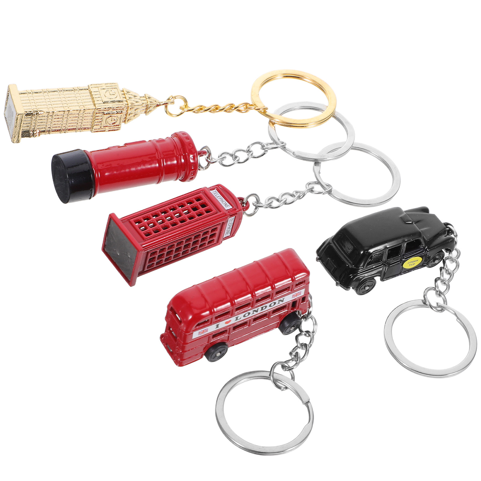 5Pcs London Landmark Keychain  - Travel Accessories London review and price