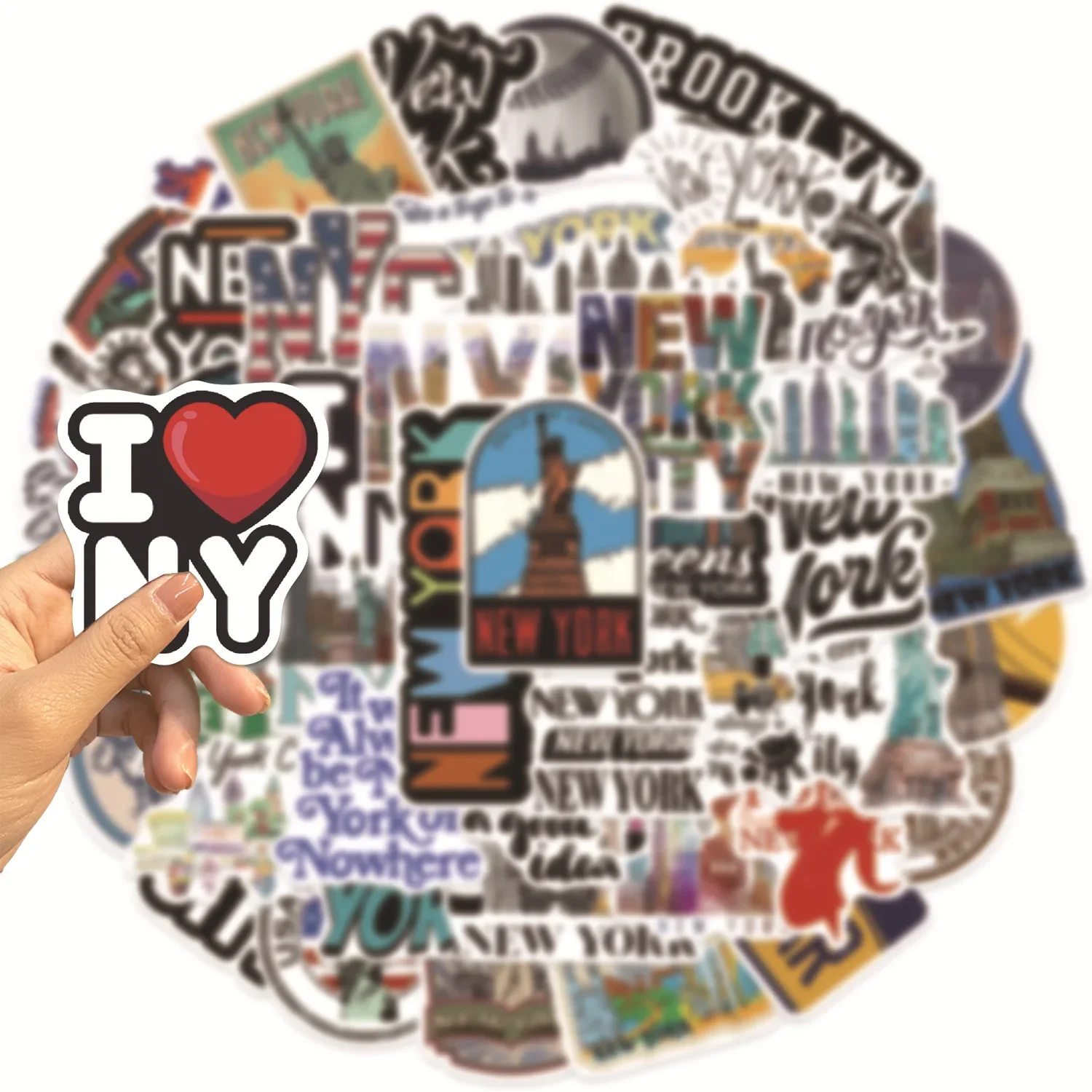50/100pcs Cute New York City T - Travel Accessories New York review and price