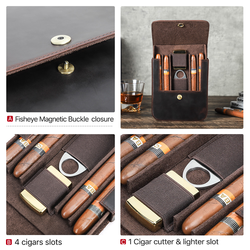 CONTACT'S FAMILY Genuine Leath - Travel Accessories Box review and price