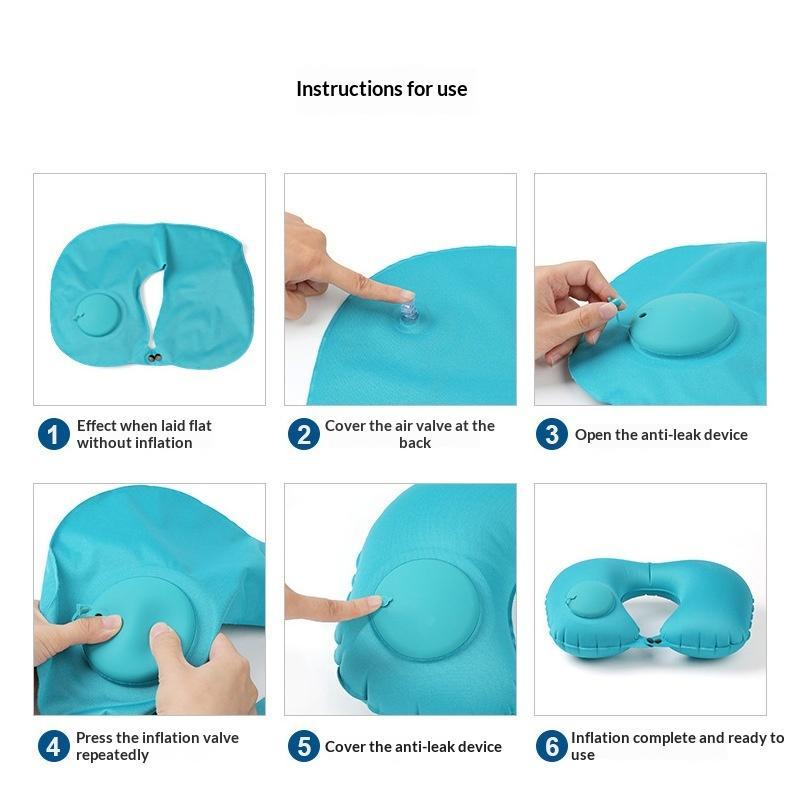 Flocking Inflatable Portable N - Travel Pillow Inflatable review and price